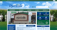 Desktop Screenshot of cityofdyersville.com