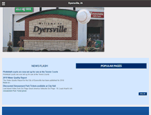 Tablet Screenshot of cityofdyersville.com